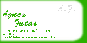 agnes futas business card